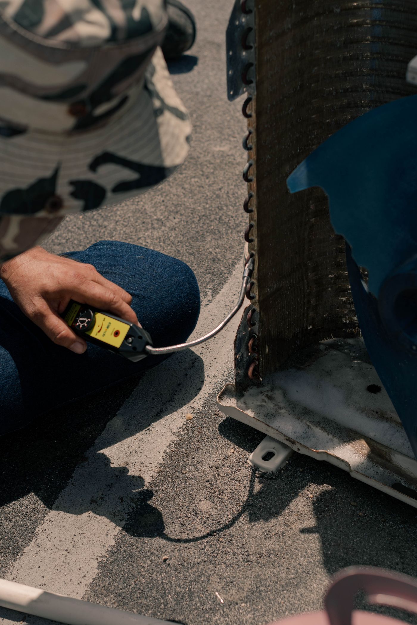 Annual air conditioning service and performance check